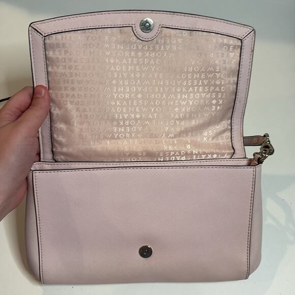 Kate spade light pink Lydia crossbody bag with gold chain - Picture 8 of 9